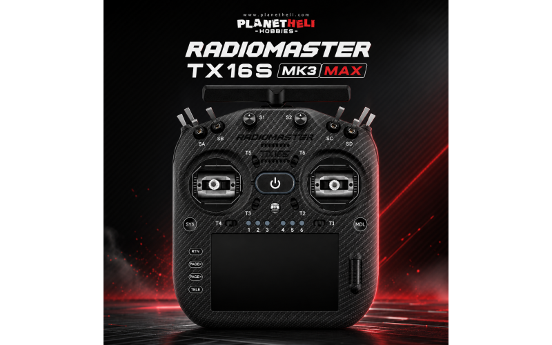 RADIOMASTER TX16S MK3 MAX Radio Controller Mode 2 BLACK - ELRS Module